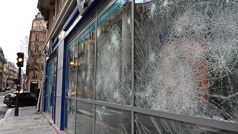 France Broken Shop Windows