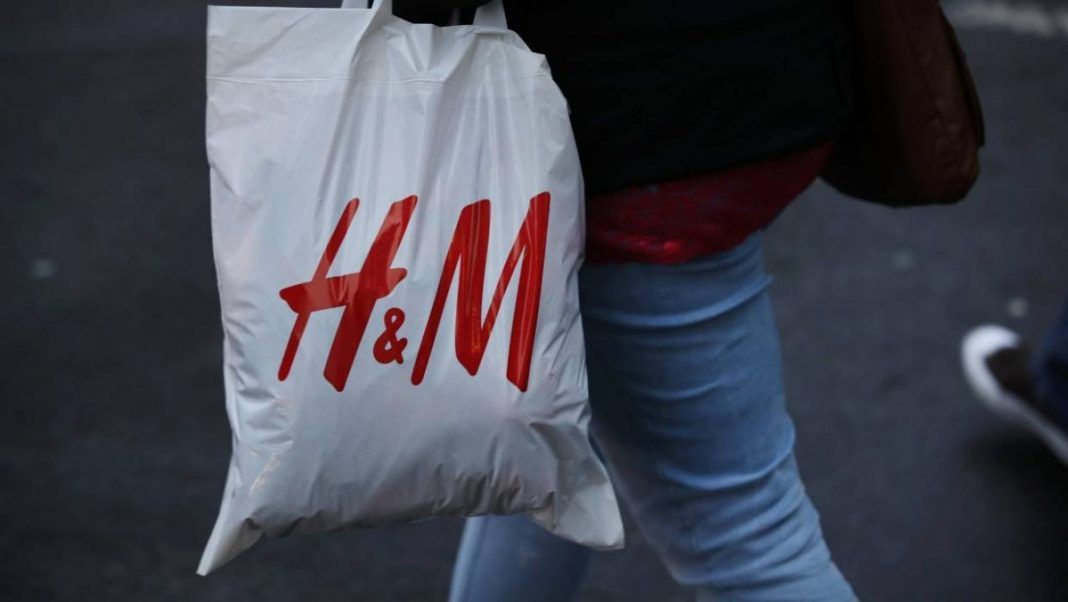 The large white bag synonmyous with H&M. Credit: SEAN GALLUP/GETTY.