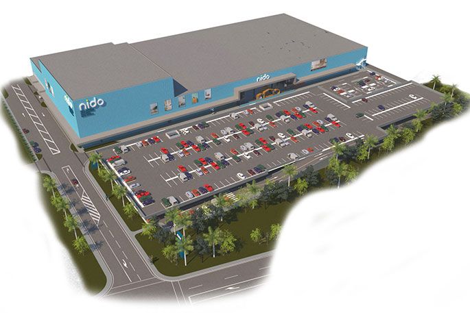 An artist's impression of the store.