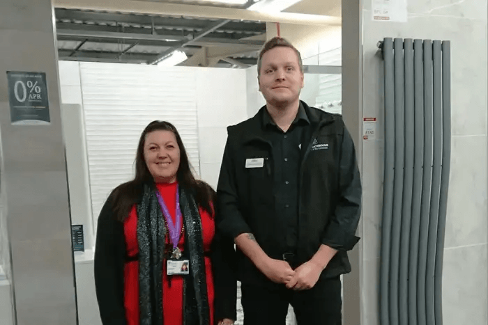 Bathroom firm opens showroom in Fareham and shows its caring side...