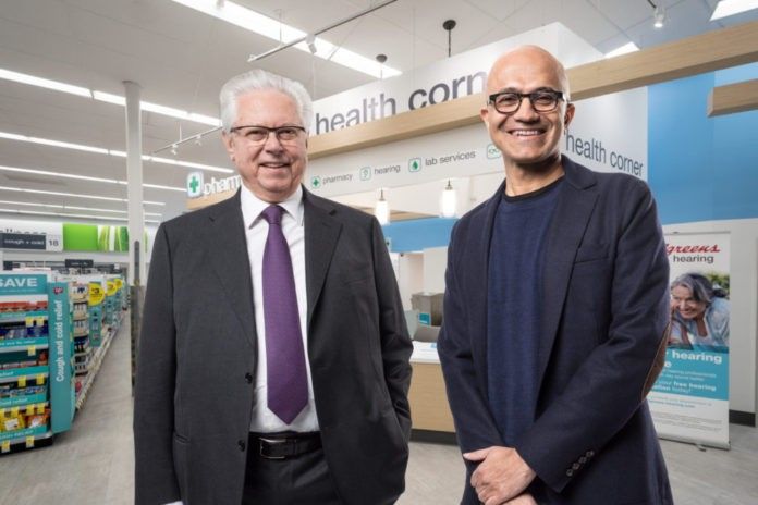 Stefano Pessina & Satya Nadella.