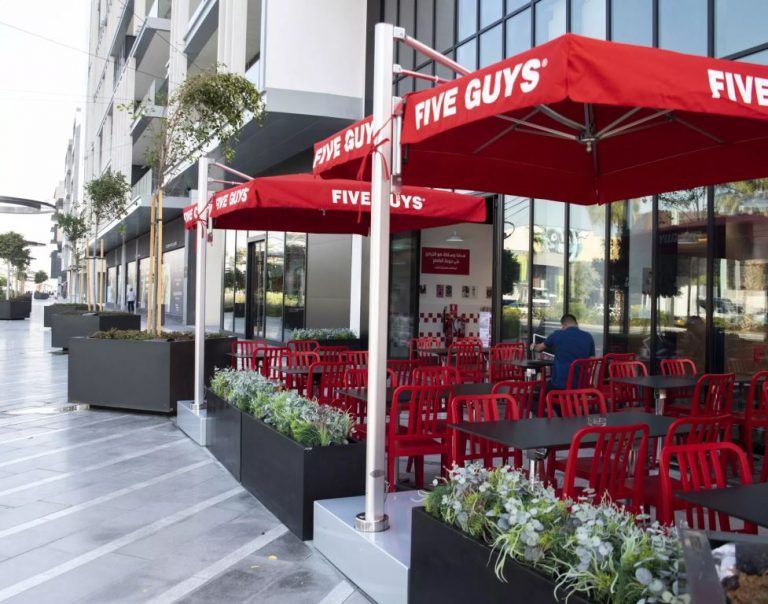 Five Guys; Meraas’ City Walk.