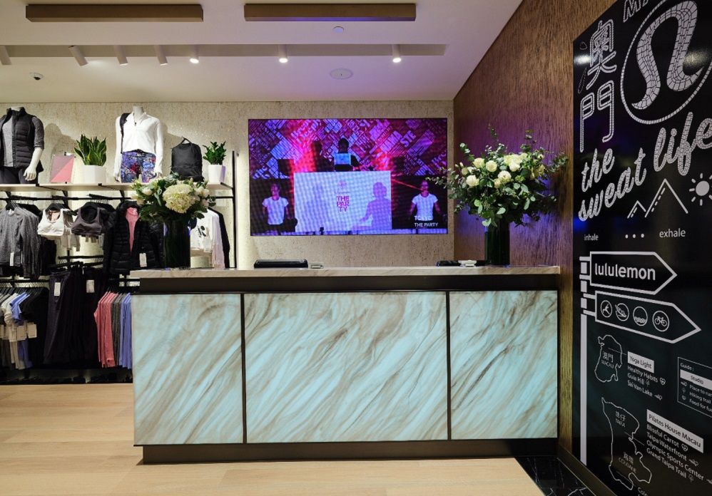 lululemon opens first store in Macao.