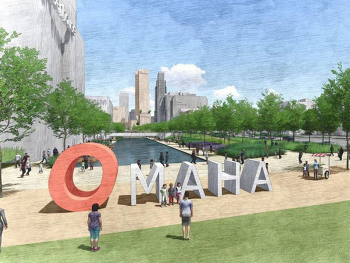 A $300 million redevelopment of Omaha's riverfront will include mixed-use commercial real estate.
