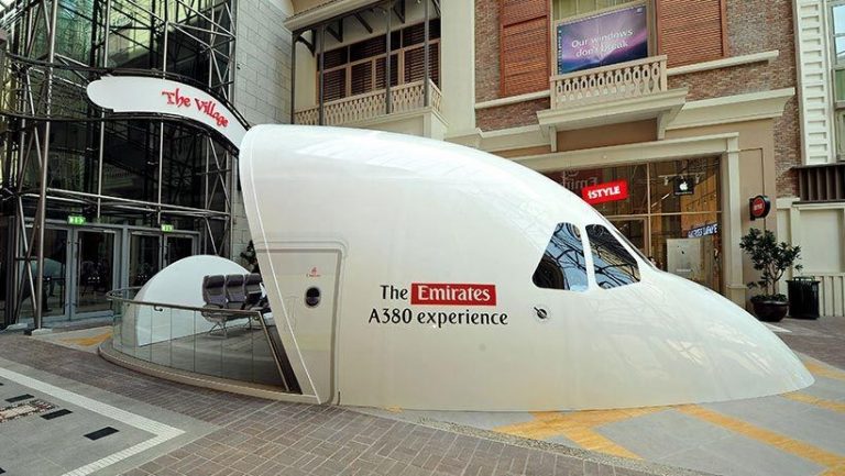 The Emirates A380 Experience, the region's only public A380 flight simulator has been relocated to the second floor of The Dubai Mall, next to the Dubai Aquarium & Underwater Zoo.