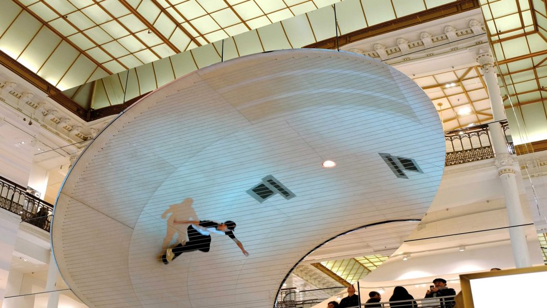 MANA and Scott Oster insert mirrored skate ramp into Parisian store 1