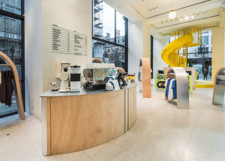 A coffee shop featuring a giant slide has just landed in Selfridges