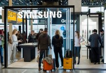 Royal Capi-Lux has opened a new exclusive Samsung pop-up in Lounge 2 at Amsterdam Schiphol International Airport Samsung-Schiphol-pop-up-store