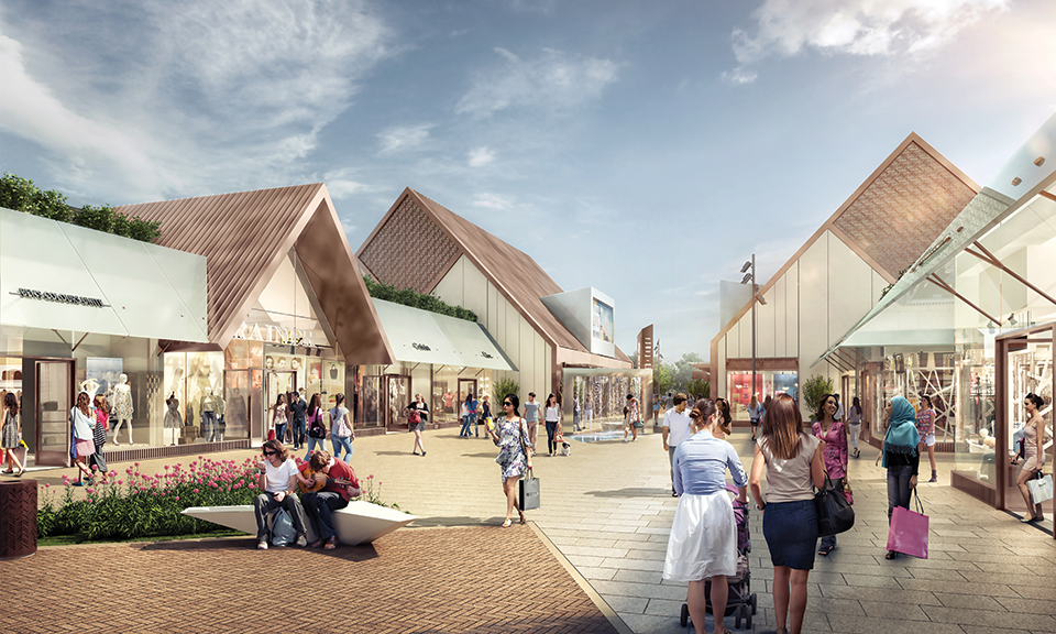 Grantham Designer Outlet Village, East Midlands Developers, Rioja Estates & Buckminster