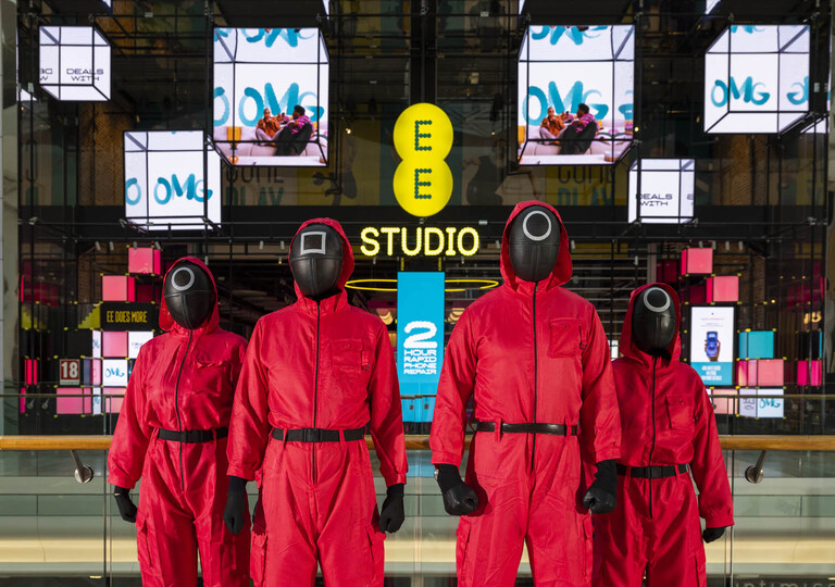 EE's flagship Studio in Westfield London will host a weekend of Squid Game 2 events in the Gaming Zone