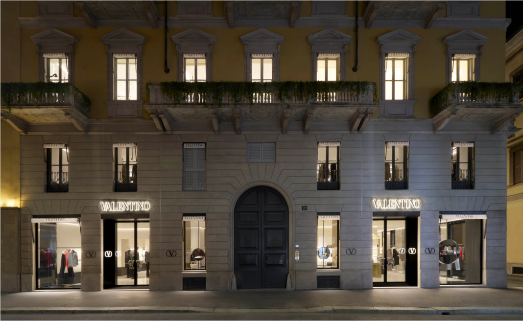 Maison Valentino opens newly renovated store in Milan at Via Montenapoleone